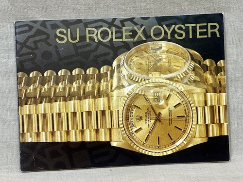Rolex oyster booklet - su,