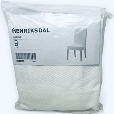 Ikea Henriksdal Chair Cover Slipcover 100% Cotton  Grasbo White 203.366.00