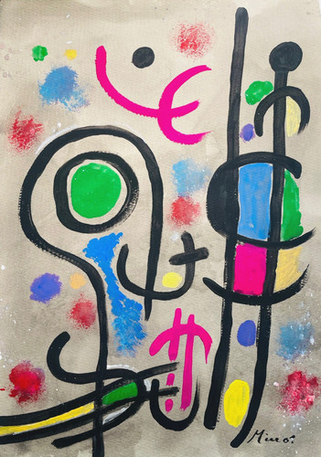 Miro joan original painting - miro,