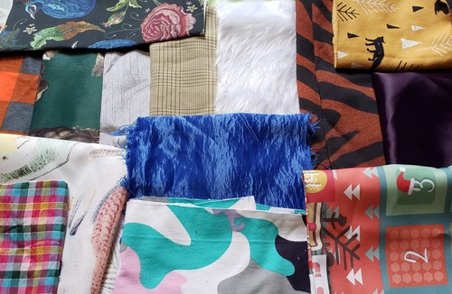 Mixed fibres fur - fur, fabric