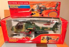 1991 Electronic Action Chopper Patrol Helicopter. 17". Working-see video - R24