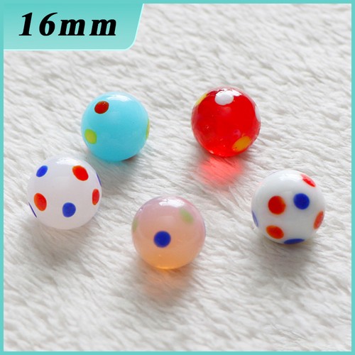 16mm speckled glass marbles - 16mm,