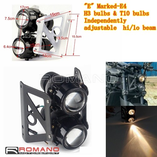 Dual lamp twin - stack, headlight