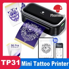 TP31 Wireless Tattoo Template Printer, Thermal Tattoo Machine With Tattoo Paper