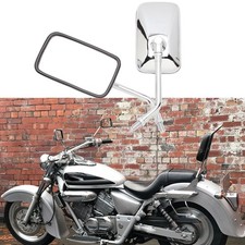 2pcs10MM Rectangle Moto Rearview Mirrors For Honda Magna 250 VF 750C 500C 1000C