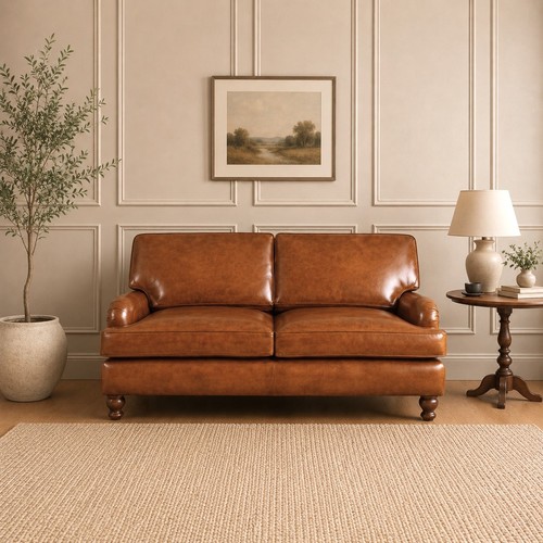 Tan brown genuine real - real, hide