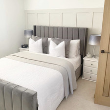 Winged Panel Bed Frame Plush