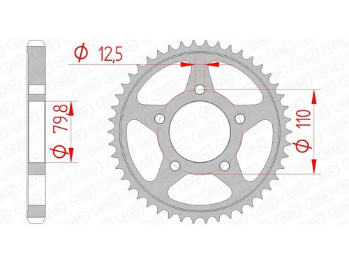 15669 standard steel crown - steel,