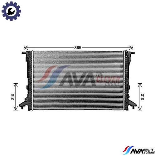 Radiator engine cooling ai2441 - radiator,
