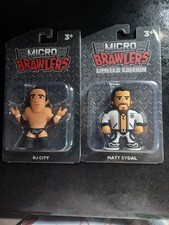 New 2 AEW Micro Brawlers Limited Edition Matt Sydal and RJ City. New Sealed.
