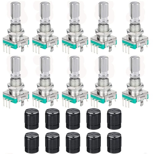 10pcs ec11 rotary - rotary, encoder,360