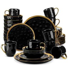 Dinnerware Set Porcelain Black
