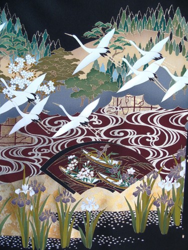 Ayane flying crane birds - flying,