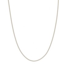 Ladies 9ct White Gold Curb
