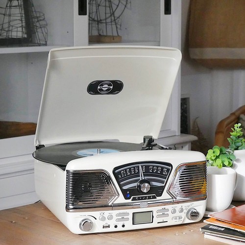 Retro record player speed - record,