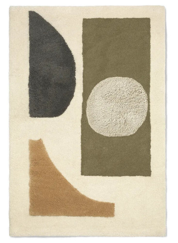 Rectangles wool rug ferm - wool,