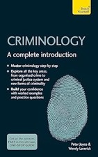 Criminology: A complete introduction (Teach Yourself), Joyce, Peter, Used; Very 