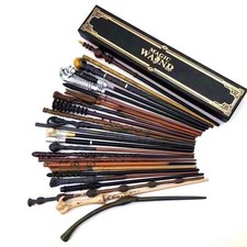 Harry Potter Metal Core Magic Wand Cosplay Hermione Granger Voldemort Gift Box