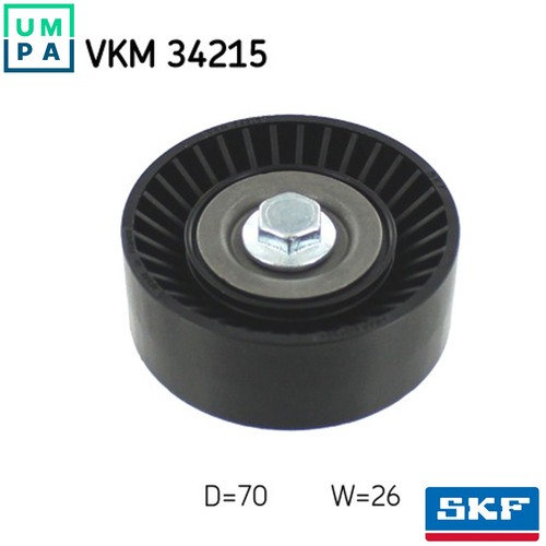Deflectionguide pulley vribbed - pulley,