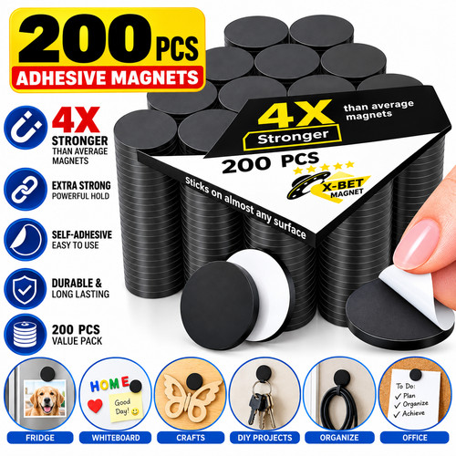Self adhesive magnetic - magnetic, discs