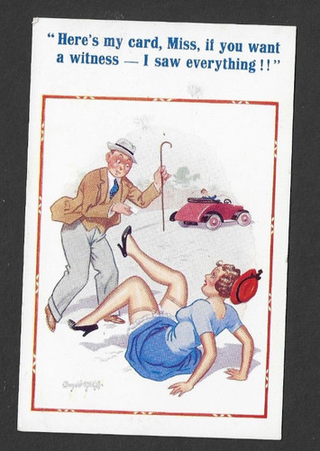 Saucy postcard donald mcgill - saucy,
