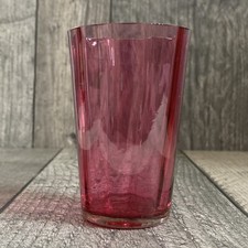 ANTIQUE CRANBERRY FLUTED GLASS
