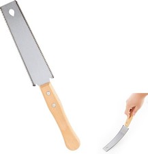 Small Japanese Hand Saw for Wood, Wooden Handle Fine Tooth 11/17 TPI, Pull Saw