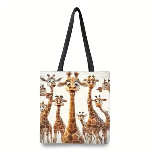 Funny giraffe tote bag - tote,