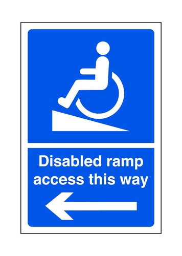 Disabled ramp access only