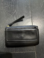 BN Marks & Spencer Leather Purse Black with Gold Hardware