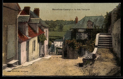 Old postcard bourbon lancy - bourbon-lancy,, la