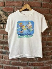 Vintage 90s Cute Baby Tee Tad Pool Swim School Mermaids Shirt Youth L