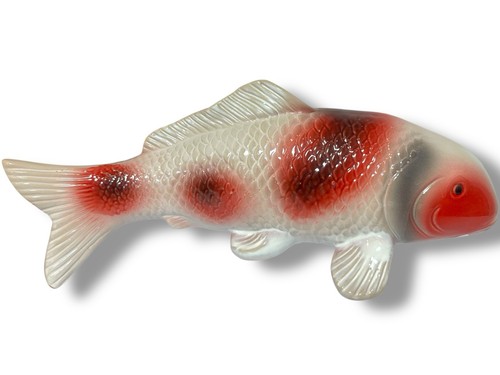 Vtg large ceramic koi - koi, carp
