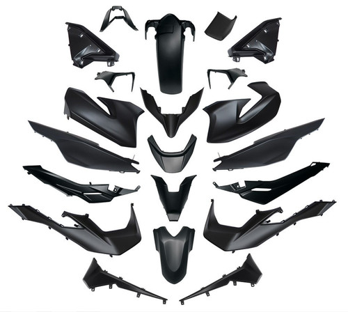 Dark grey piece fairings - grey, 21