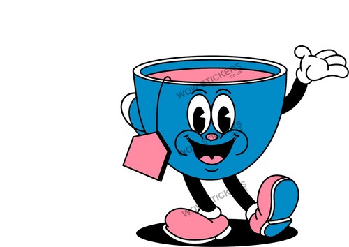 Catering tea mascot - catering,