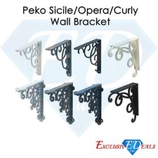 Cast Iron Wall Shelf Brackets - Heavy Duty Vintage Victorian Antique Rustic
