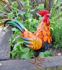 Metal rooster chicken - metal,