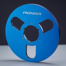 1X PIONEER Blue Full Polished 10.5" 1/4" Empty Tape Reel For Reel To Reel