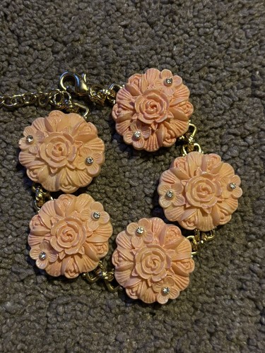 Vintage rose bracelet - rose,
