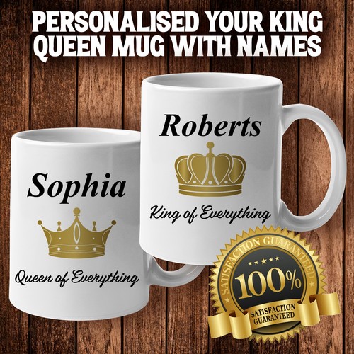 Personalised couples queen and - personalised,
