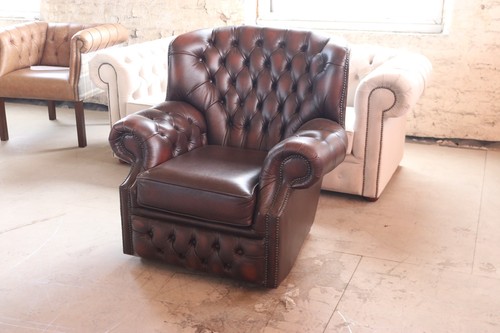 High back chair - back, oxblood