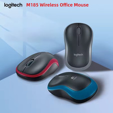 Logitech M185 Wireless Optical Mouse + USB Receiver Fit Compact PC Laptop Mouse