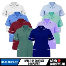 Ladies Healthcare Nurses Tunic Beauty Medical Dental Vet Carer Uniform Therapist