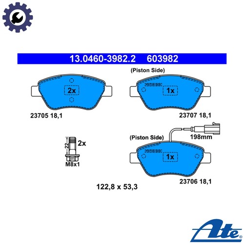 Brake pad set - pad,
