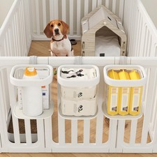 Pet Fence Dog Toy Storage Baskets Cage Storage Box Easy Access Puppy Stuff Bins