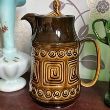 1970s Brown Retro Art Deco