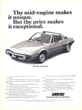 1976 Fiat X19 X1/9 Original
