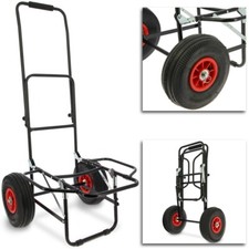NGT Fishing Twin Wheel Trolley Compact Adjustable Height & Quick Folding Sides