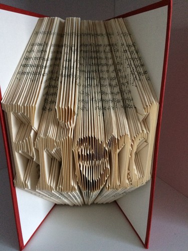 Book folding art pattern - book,