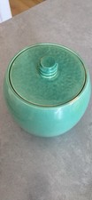 Govancroft Scottish Green Lidded Ceramic Pot Rare Find.